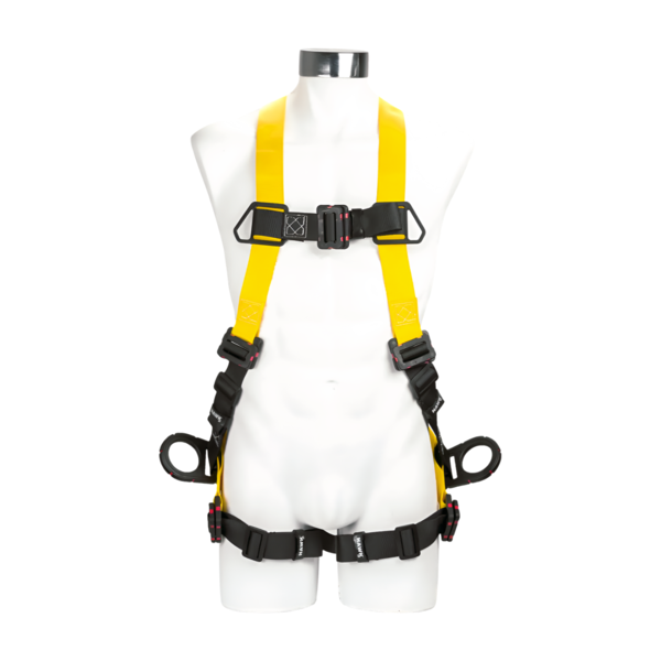 Arnés dieléctrico tipo H con 3 anillos y 5p.a 412DP Hawk