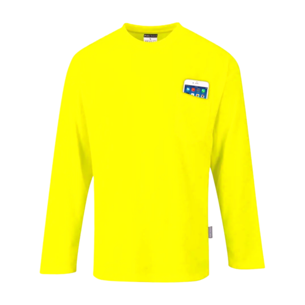 [S579YERS] Camiseta Hi-Vis de manga larga y bolsillo S579 Portwest (Lima, S)