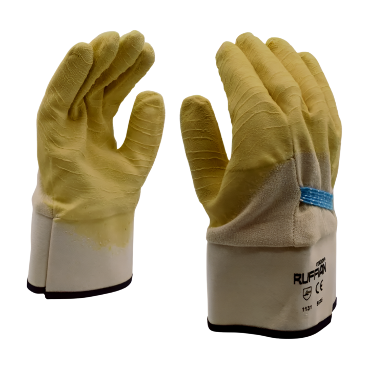 Guantes de seguridad de goma/latex arrugado hielero 5605 Cordova