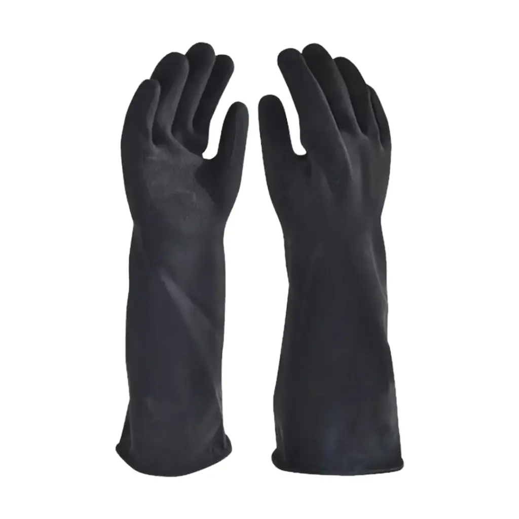 Guantes de seguridad contra ácidos de látex 18"