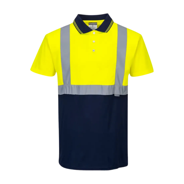 [S479YNRS] Polo de contraste de alta visibilidad de manga corta S479 Portwest (S)