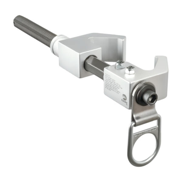 Anclaje de acero para viga fijo horizontal y vertical de 12" AV-F12 Hawk