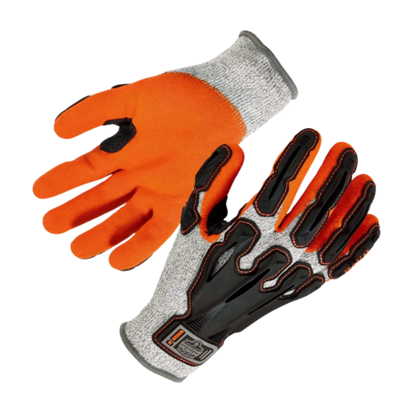 Guantes de seguridad anti impacto N1 y Anti corte A3 de nylon/nitrilo arenoso 922CR Ergodyne