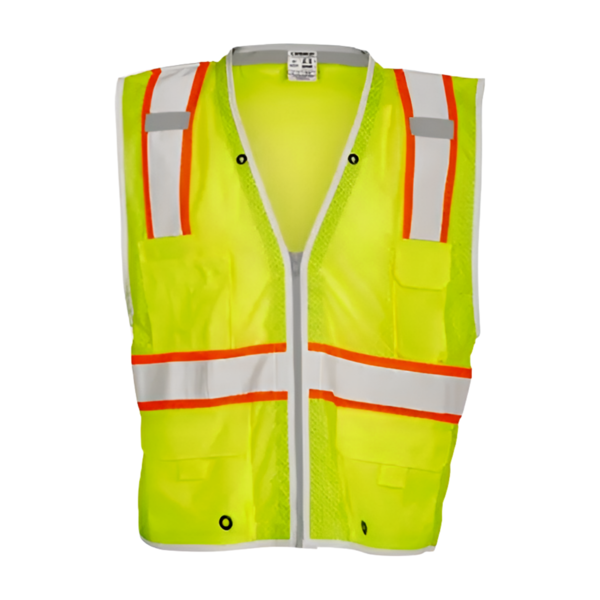 [1510-S] Chaleco Hi-Vis Heavy duty BS10-17 Kishigo (S, Lima)