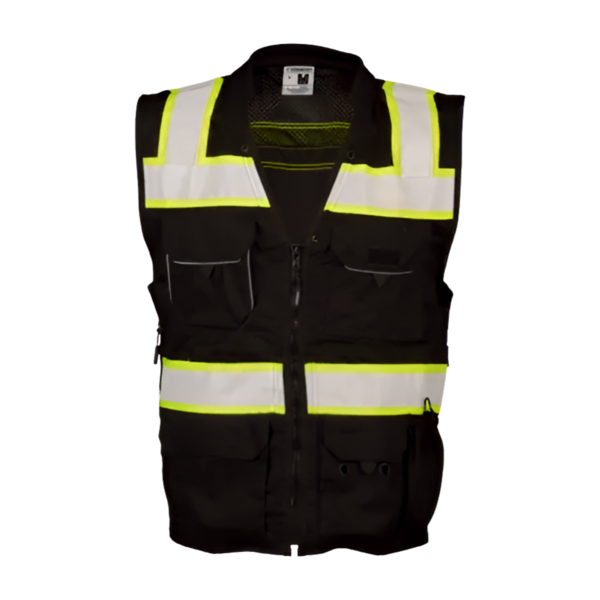 Chaleco de seguridad Professional Utility negro B500 Kishigo