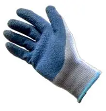 Guantes de seguridad de algodón/látex rugoso