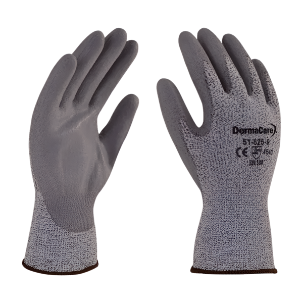 Guantes de seguridad anti corte A5 de polietileno AD/PU 51-625 Dermacare
