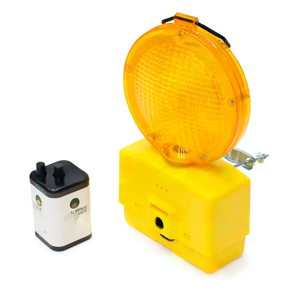 Lampara led de destellos con base y pila larga recargable