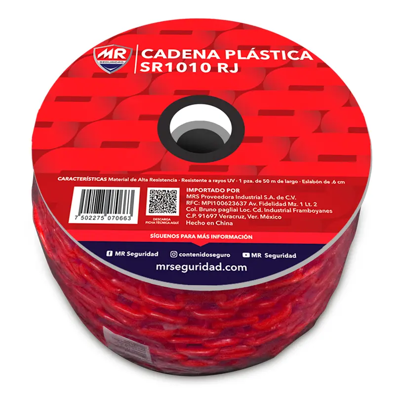 Cadena plástica de 50mtrs. SR1010 MR Seguridad