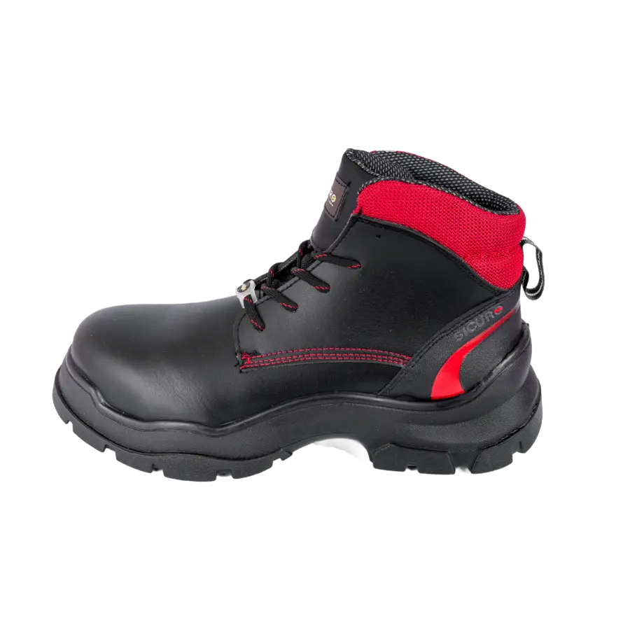 Botas de seguridad tipo Borcegui industrial de micro piel y de inyección directa suela PU STR01 Sicuro