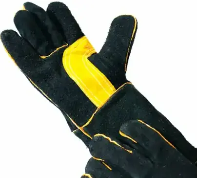 Guantes para soldador con hilo Kevlar y forro con refuerzo de carnaza GU-SOL-REFCAR Safepro Solutions