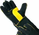 Guantes para soldador con hilo Kevlar y forro con refuerzo de carnaza GU-SOL-REFCAR Safepro Solutions