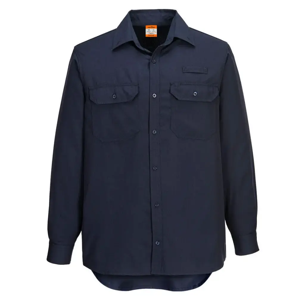 Camisa de trabajo manga larga FR Portflame con ventilación