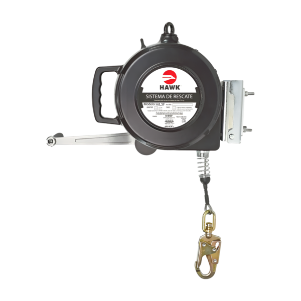 Línea de vida retráctil de acero galvanizado gancho chico "EN" H/L3F-G