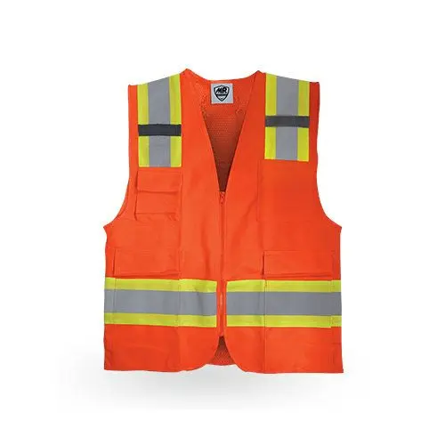 [SR1035NJHV-M] Chaleco Hi-Vis super rescatista SR1035 MR Seguridad (Naranja, M)