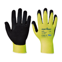 Guantes de poliéster/látex rugoso A340 Portwest