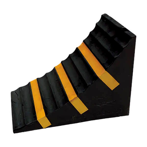 Calza cuña para vehículos de hule con reflejantes SR1005-CR MR Seguridad