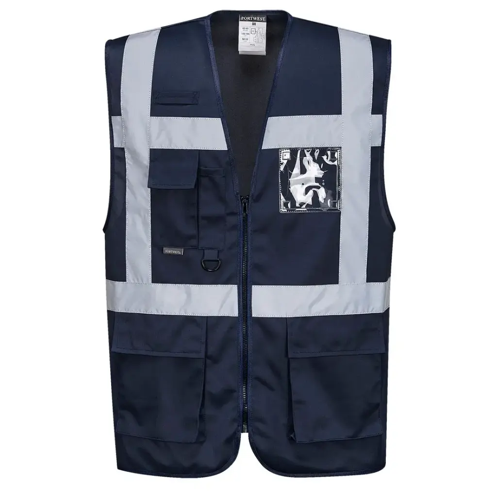 [UF476NARS] Chaleco ejecutivo de lona UF476 Portwest (Azul marino, S)