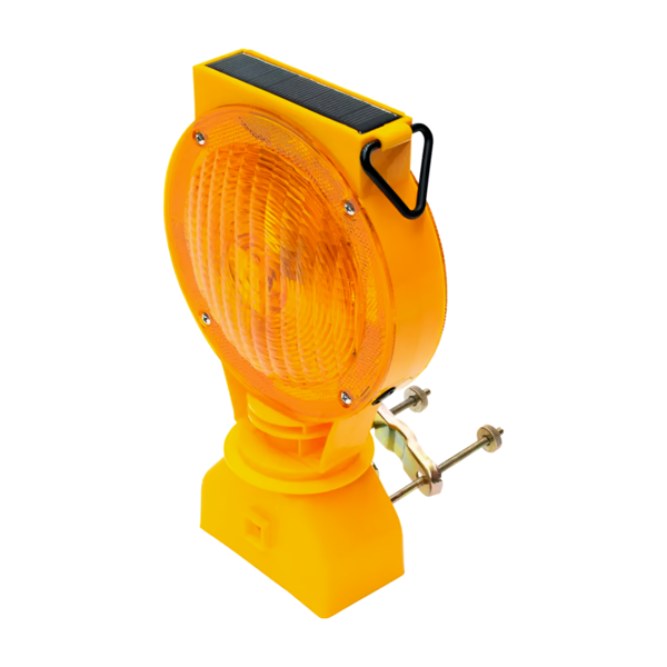 Lampara led ámbar con celda solar base normal SWLP Safepro Solutions