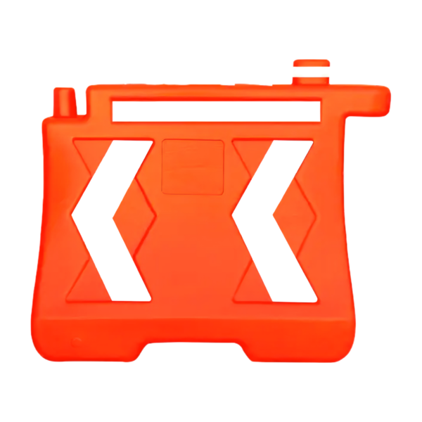 Barrera vial naranja T-Reflex c/cuatro franjas reflejantes K-TRXB15565004-AV Safepro