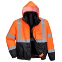Chamarra Hi-Vis bomber 3 en 1 con contraste US365 Portwest