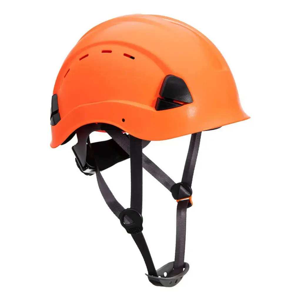 Casco de protección Endurance p/trabajos en alturas ventilado con barbiquejo PS63 Portwest