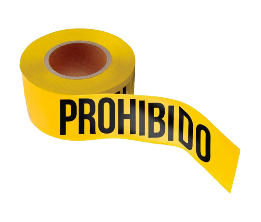 Cinta barricada delimitadora 305 mtrs. de 3 pulgadas CINBARR Safepro Solutions