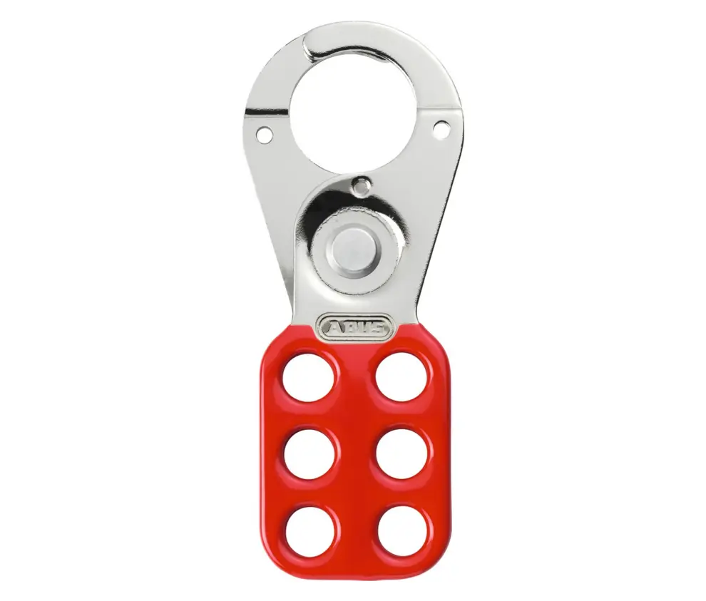 [35766-4] Aldaba de bloqueo de interruptor de acero 25.4 mm H701 Abus (Rojo)