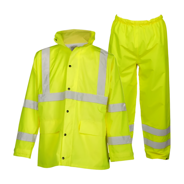 [RW110-S-M] Conjunto impermeable Hi-Vis con reflejante RW110-S-M Kishigo (S-M, Lima)