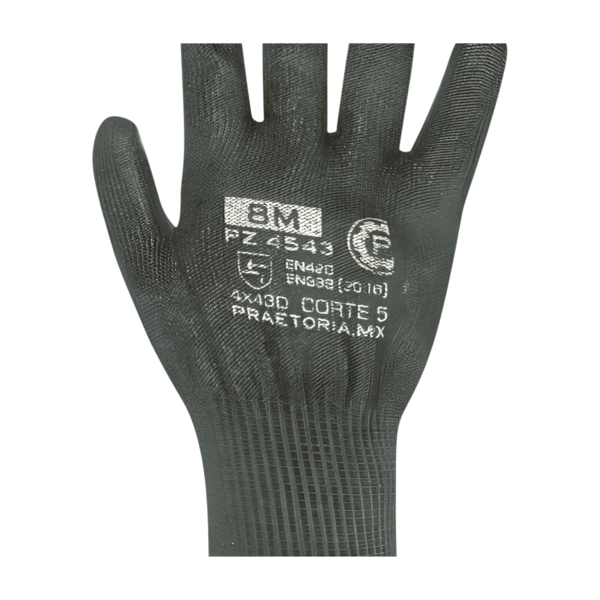 Guantes anti corte A3 de nylon/PU PZ4543 Praetoria