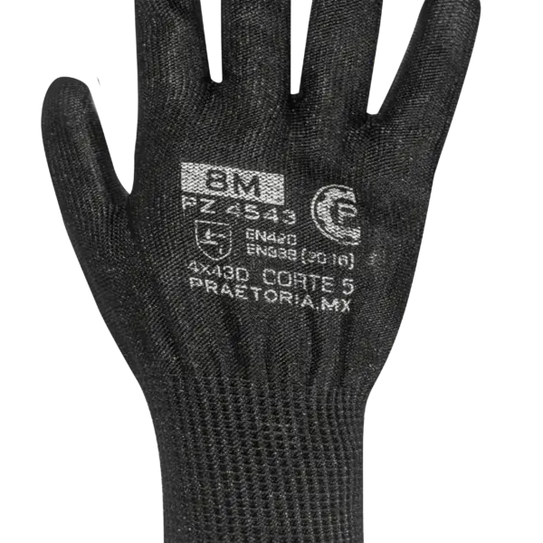 Guantes de seguridad anti corte A3 de nylon/PU 