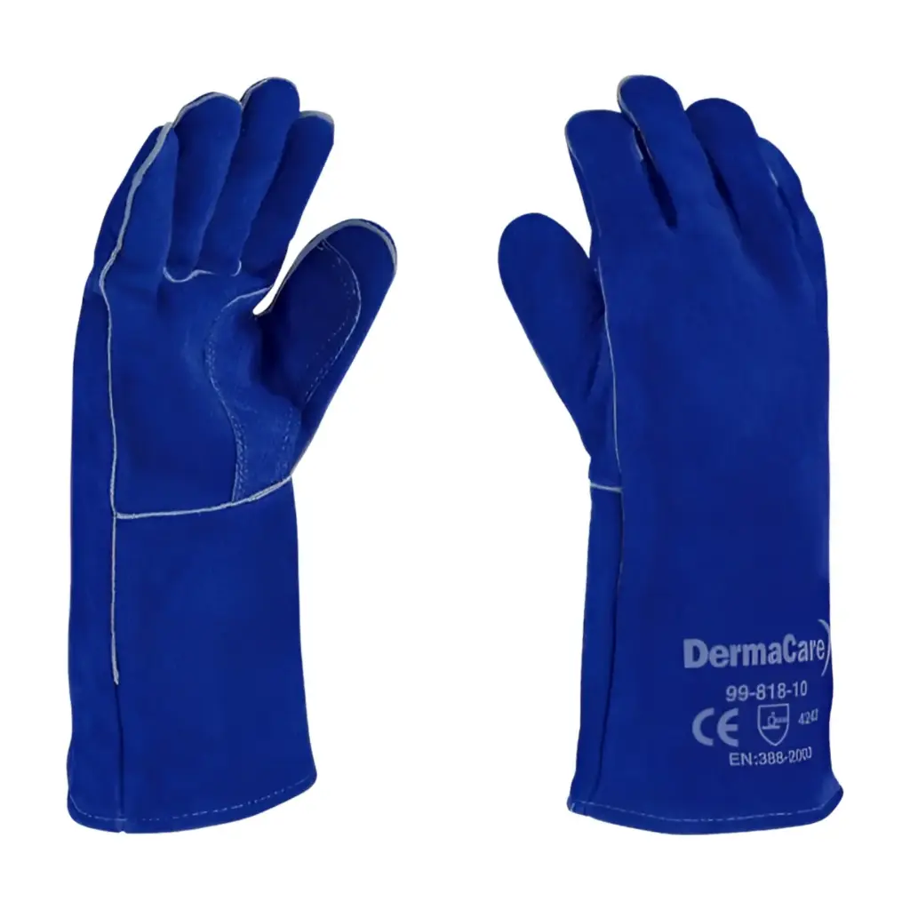 Guantes p/soldador c/hilo kevlar y forro de espuma y algodon 14" 99-818 Dermacare