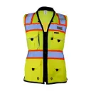 Chaleco de seguridad Hi-Vis surveyor para mujer BS21-22 Kishigo