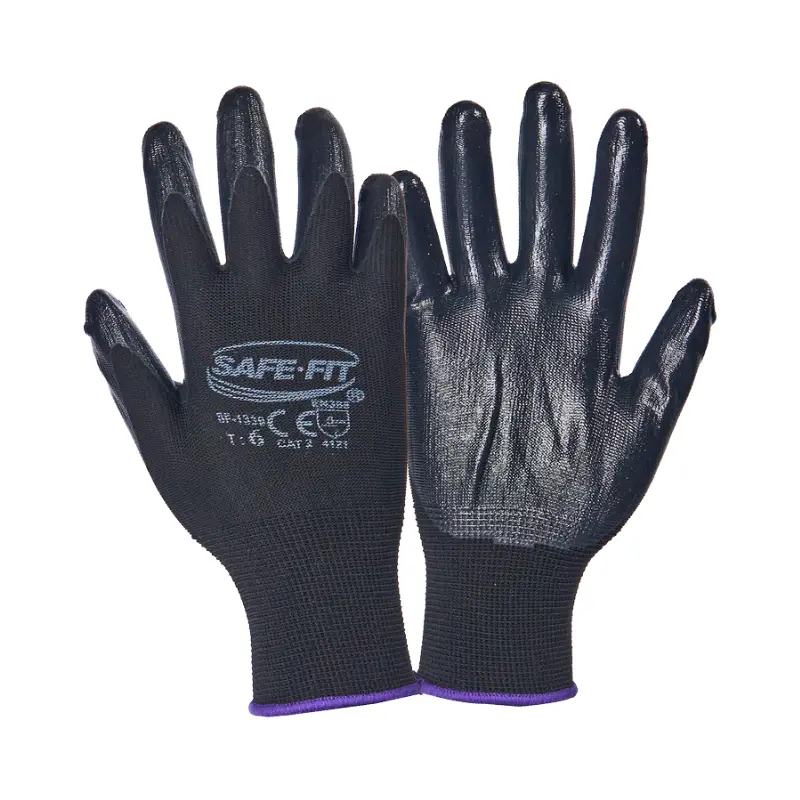 Guantes recubiertos de nylon/nitrilo SF-1339 Safe-Fit