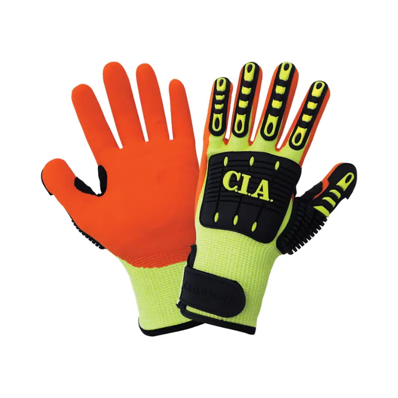 [CIA995MFV-7] Guantes anti impacto N2 de Fibra de polietileno UHMWPE/nitrilo arenoso CIA995MFV Safe-Fit (S)