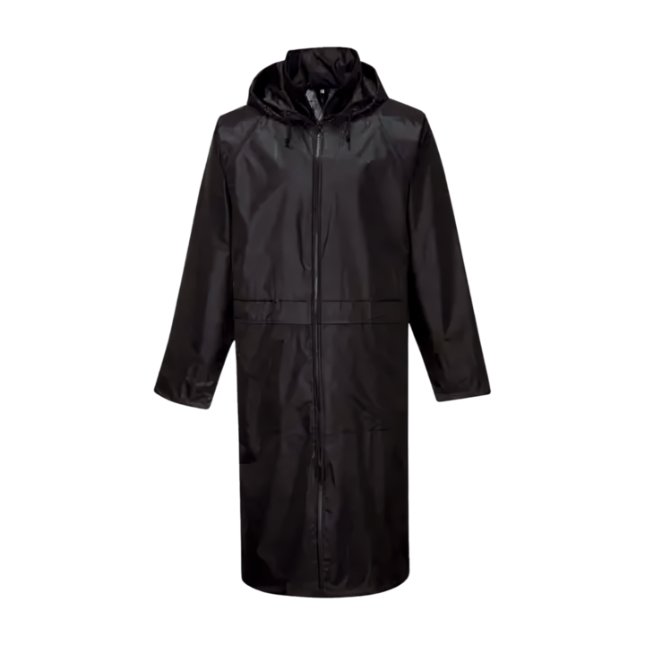 Impermeable tipo gabardina clásico negro S438-M Portwest