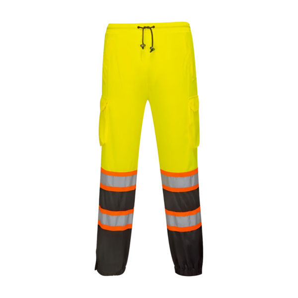 [US388YBRS/M] Pantalón de malla de alta visibilidad amarillo y negro US388 Portwest (S-M)