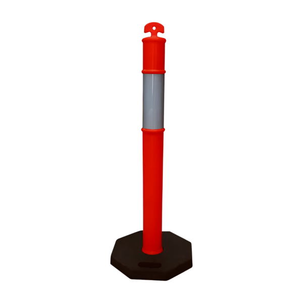 [post-del] Poste delimitador con base de hule post-del Safepro Solutions