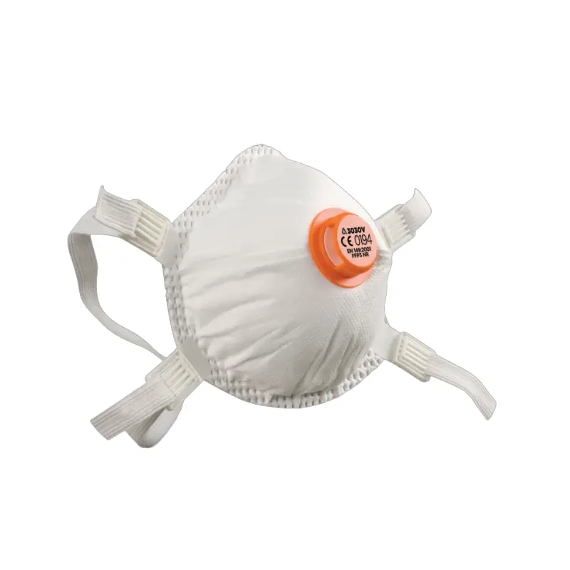 Respirador desechable P3 c/válvula p/partículas sólidas y líquidas 3030V Safe-Fit