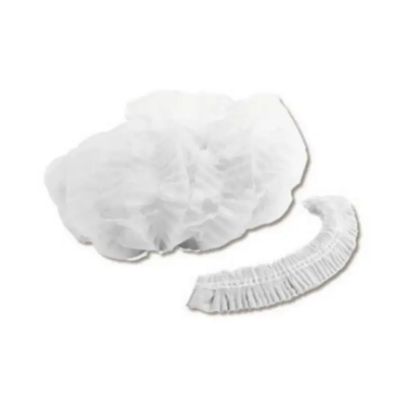 Cofia plisada 21" blanca de polipropileno MSC-BPP21-WHPL MSC