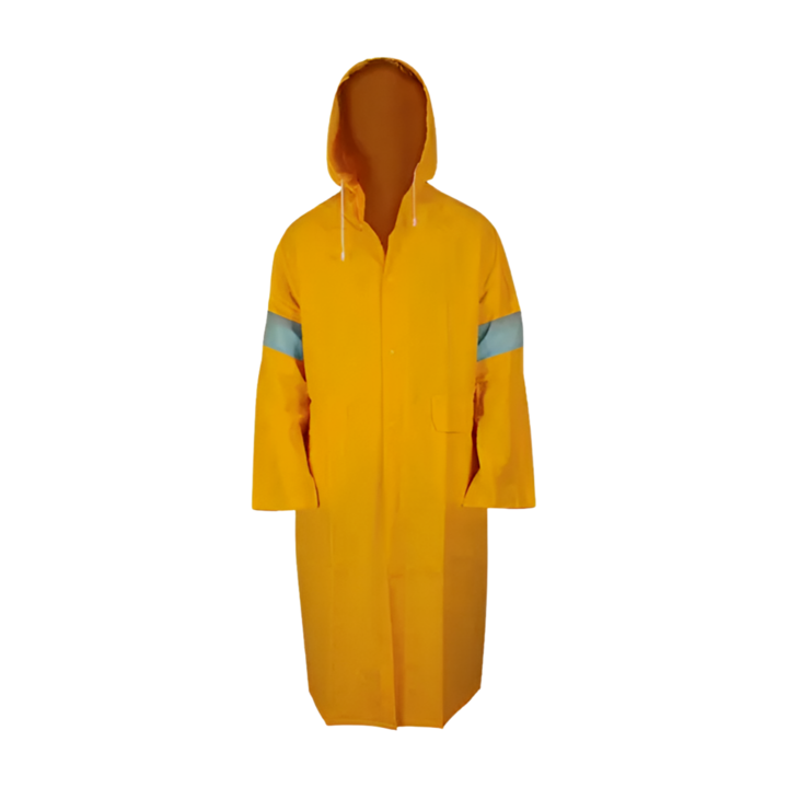 Impermeable tipo gabardina con reflejante I-4249R Dermacare