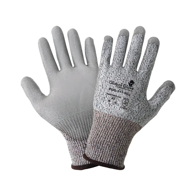 [PUG-111-5] Guantes anti corte A2 de fibra HPPE/PU PUG-111 Safe-Fit (XXS)