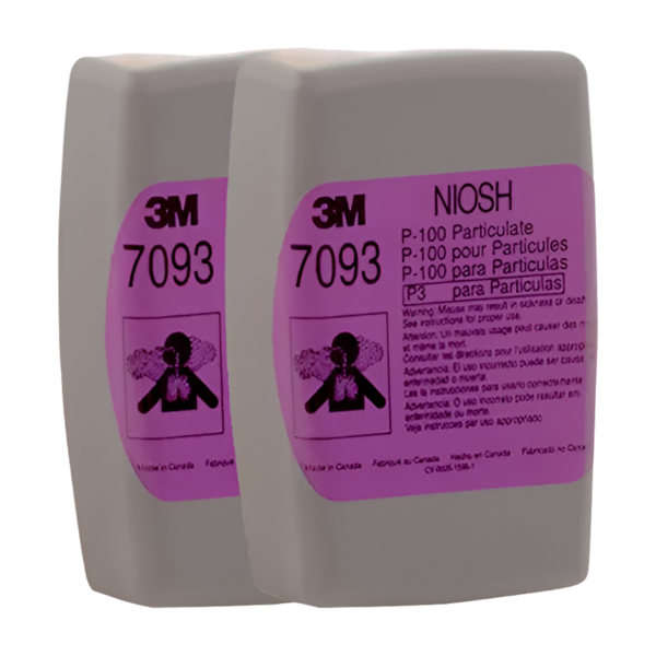 Filtro para partículas y neblinas P100 con o sin aceite paquete con 4 piezas 7093 3M 