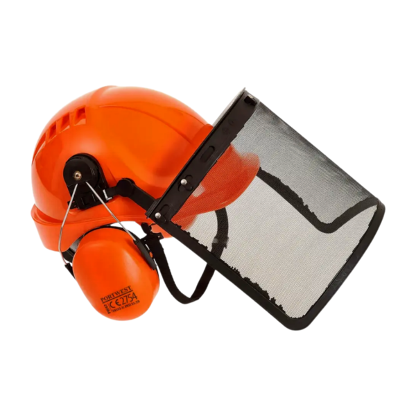Kit combinado forestal con casco, visera y orejeras PW98 Portwest