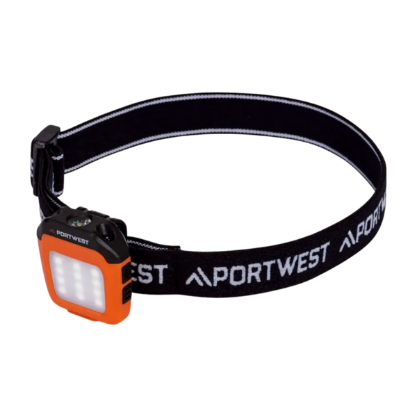 Lampara LED multifunción para gorras recargable por USB PA74 Portwest