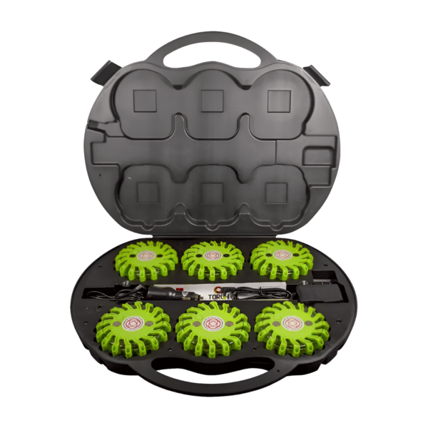 Maletín de bengalas led con 6 pzas TBM6 Torch