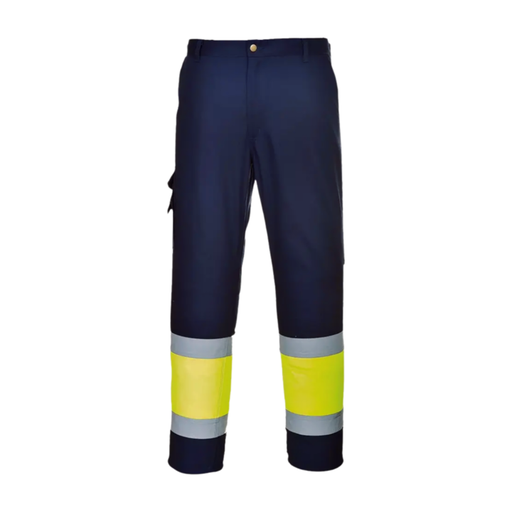 Pantalón de trabajo de His-Vis con propiedad impermeable E049 Portwest