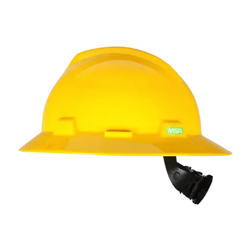 Casco de seguridad tipo ala ancha con ajuste de matraca MSA