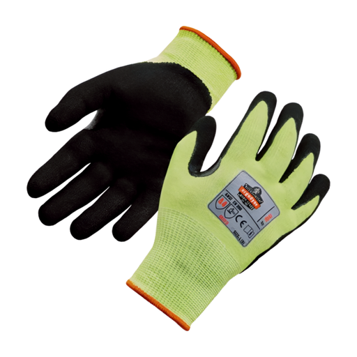 Guantes de seguridad anti corte A4 de polietileno/PU/nitrilo arenoso 17814 Ergodyne
