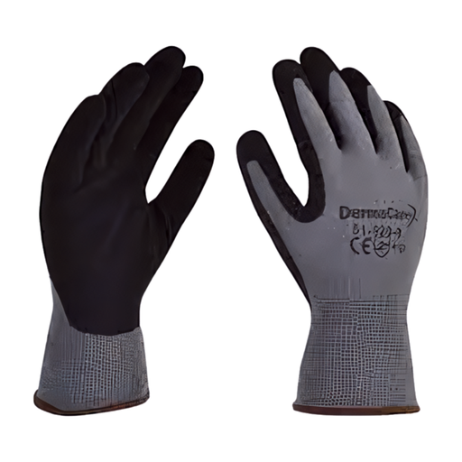 Guantes de seguridad de nylon/nitrilo arenoso 51-920 Dermacare